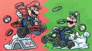 Mario Kart Tour 2020 Mario vs. Luigi Tour launch artwork