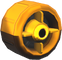 The ScrewNormal_Gold tires from Mario Kart Tour