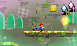 Screenshot of Mario & Luigi: Dream Team from June 2013 press release