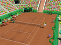 Overview of the clay court