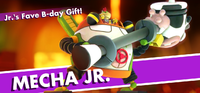 Mecha Jr. splash screen from Mario + Rabbids Kingdom Battle