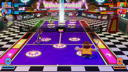 A Pinball Match in Mario Tennis Fever