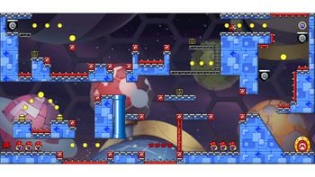 Miiverse screenshot of the 6th official level in the online community of Mario vs. Donkey Kong: Tipping Stars