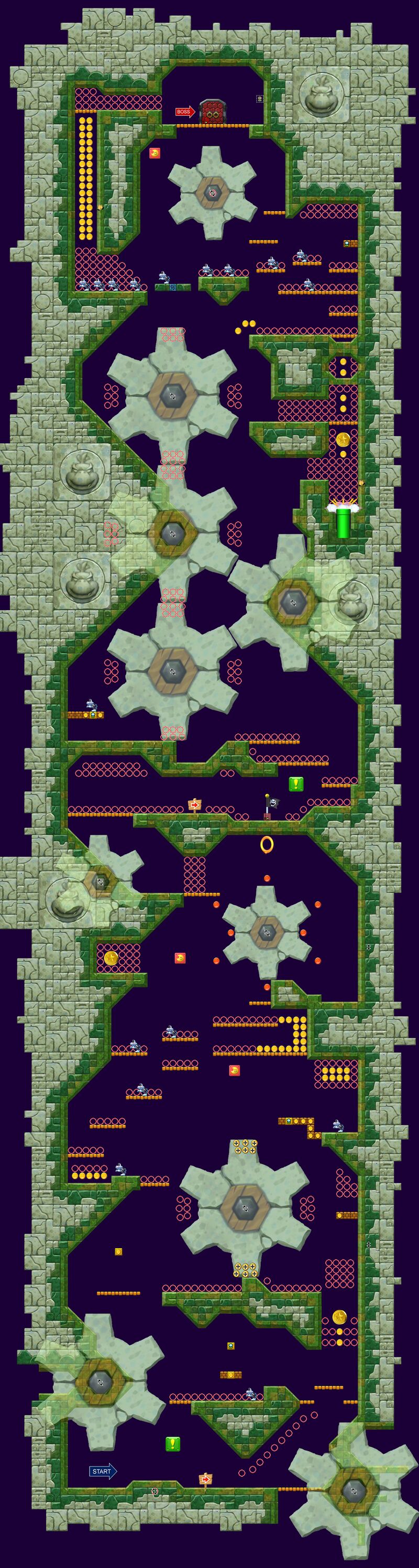 FileNSMBU CrushingCogs Tower Map.jpg Super Mario Wiki, the Mario