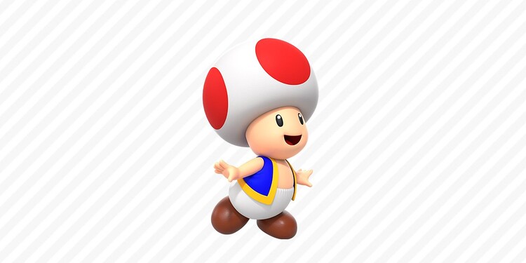 Picture of Toad shown with the first question of the Hey, buddy! Play Nintendo personality quiz