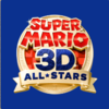 Back side of any card from a Super Mario 3D All-Stars-themed Memory Match-up activity, showing the game's logo