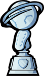 Trick Cup item sticker for the Mario Strikers: Battle League trophy in the Trophy Creator application