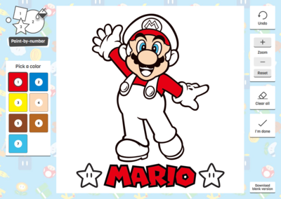 List Of Play Nintendo Paint By Number Activities   Super Mario Wiki