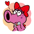 Sticker of Birdo from Mario Party Superstars