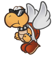 Sprite of a Koopa Paratroopa from Paper Mario: The Thousand-Year Door (Nintendo Switch)