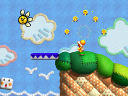 Catch the Coins in the level Surprise!! in Yoshi's Story.