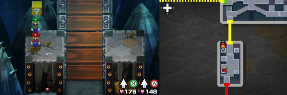 Tenth block in Bowser Path of Mario & Luigi: Bowser's Inside Story + Bowser Jr.'s Journey.