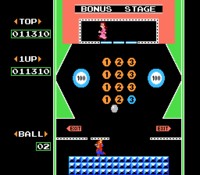 Screenshot of Breakout Mode in Pinball.