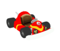 Model of the red Kartastrophe kart from Mario Party 8