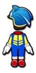 Sonic Mii racing suit from Mario Kart 8 Deluxe