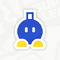 A sticker in Mario Kart World