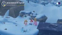 Rabbid Mario stuck in the ground in a glitch from Mario + Rabbids Sparks of Hope