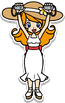 Mona art for WarioWare: Move It!