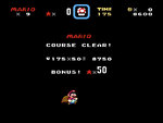 The image for "Course Clear" from Super Mario World on Nintendo Music.