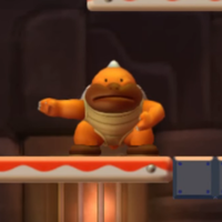 Screenshot of a Sumo Bro in New Super Mario Bros. U Deluxe