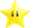 Artwork of a Super Star from New Super Mario Bros. U