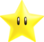 Artwork of a Super Star from New Super Mario Bros. U