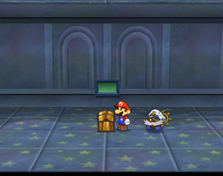 Third and seventh treasure chests in Palace of Shadow of Paper Mario: The Thousand-Year Door.