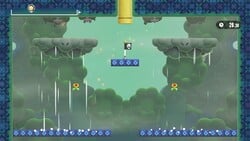 A section of the Dizzy Dash Down with Downpour Clouds from the attraction Mysterious! Maze Race from the game Super Mario Bros. Wonder – Nintendo Switch 2 Edition + Meetup in Bellabel Park