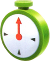 Artwork of a clock from Super Mario Galaxy 2.