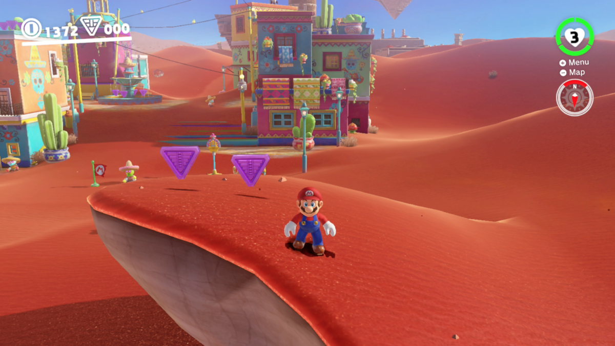 Super Mario - The sand kingdom, Tostarena, is a strange