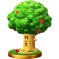 Whispy Woods's trophy render from Super Smash Bros. for Wii U