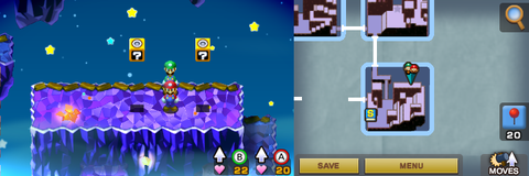 Twelfth and thirteenth blocks in Stardust Fields of Mario & Luigi: Superstar Saga + Bowser's Minions.