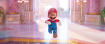 Mario running towards as he found Peach