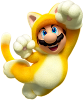 Artwork of Cat Mario from Super Mario 3D World.