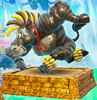 Statue of Zebra Bananza from Donkey Kong Bananza