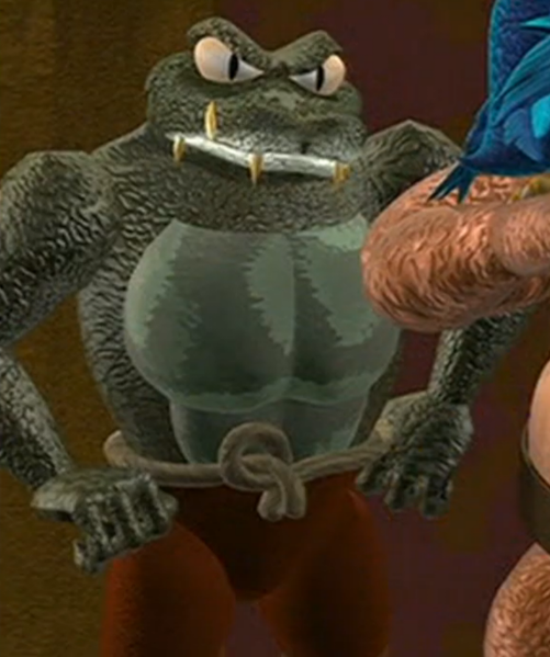 File:DKC Cartoon Green Kroc.png