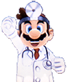 Dr. Mario's winning pose