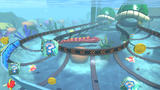 View of the underwater section of Wii Koopa Cape