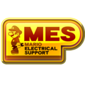 A Mario Electrical Support gold badge