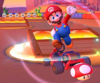 Thumbnail of the Baby Luigi Cup challenge from the 2020 Mario vs. Luigi Tour; a Combo Attack challenge set on GBA Sunset Wilds T (reused as the Luigi Cup's bonus challenge in the Toad vs. Toadette Tour)