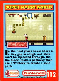 One of the Nintendo Collector Cards