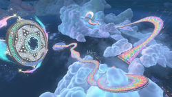 Thumbnail for "Rainbow Road" from Mario Kart World used for Nintendo Music