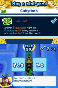 Quiz Time! in the game Mario & Sonic at the Olympic Winter Games (Nintendo DS) for the DS.