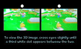 A stereogram of Mario in World 2-1.