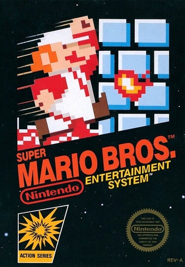United States box art for Super Mario Bros.
