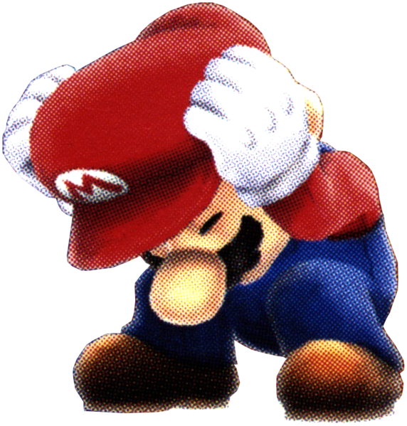 File:SMG Artwork Mario (Crouch).png