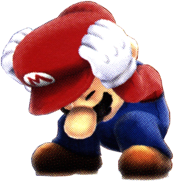 File:SMG Artwork Mario (Crouch).png - Super Mario Wiki, the Mario ...