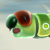 Squared screenshot of the worm from Super Mario Galaxy.