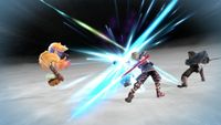 Shulk's Chain Attack in Super Smash Bros. for Wii U.