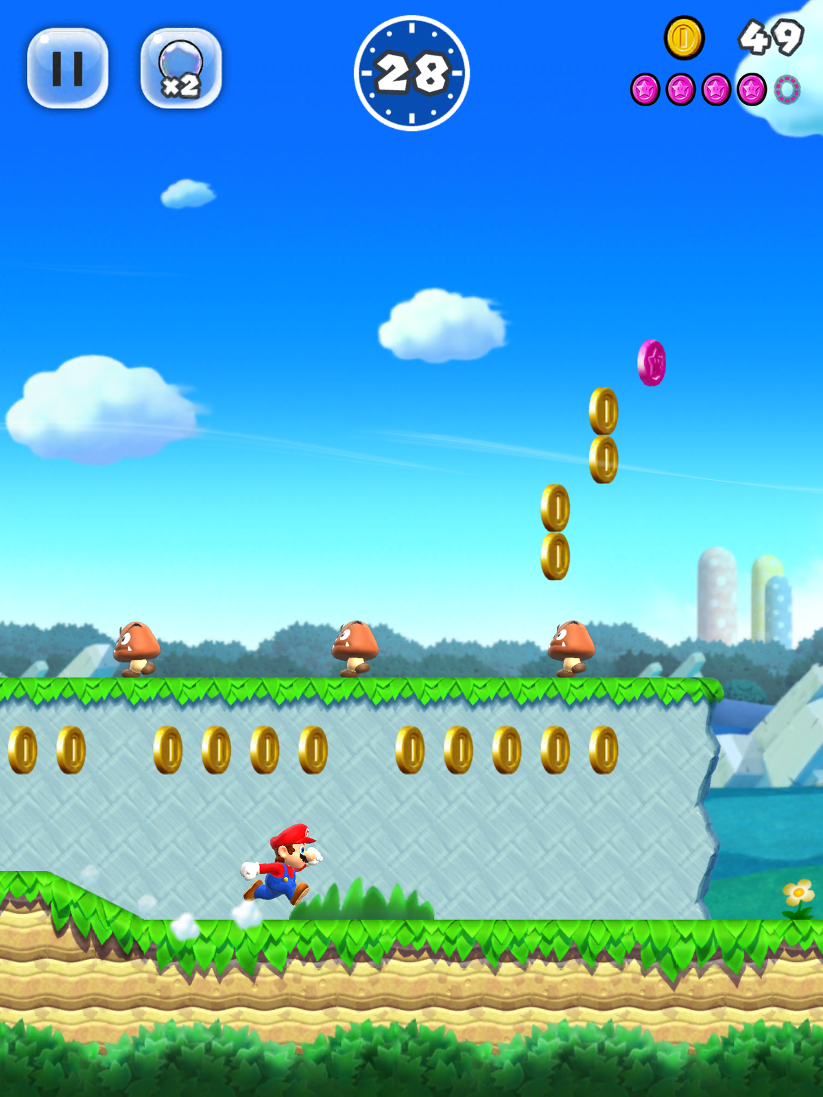 File:SuperMarioRun1-1PinkCoin5.png - Super Mario Wiki, the Mario ...